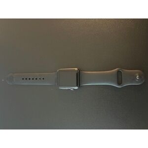 Apple Watch 1st Gen 38mm Space Gray Aluminum Case Black Sport Band 7000 Series